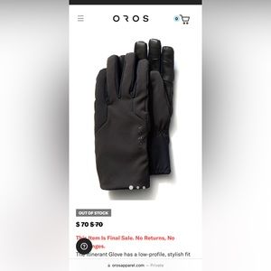 OROS Women’s itinerant glove black L